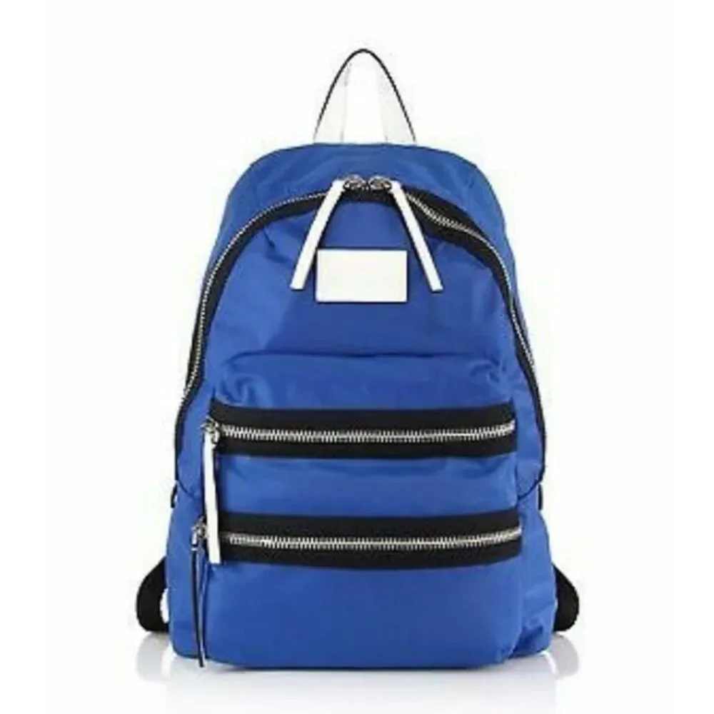Marc Jacobs Blue Mini Packrat Backpack Chic Edgy Feminine Retro Casual Travel